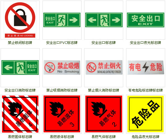 消防安全标识牌